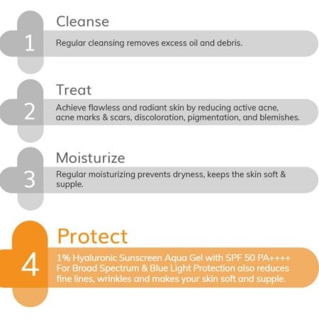 The Derma Co 1% Hyaluronic Sunscreen Aqua Ultra Light Gel with SPF 50 PA++++ UV A, UV B & Blue Light Protection 50g. 5