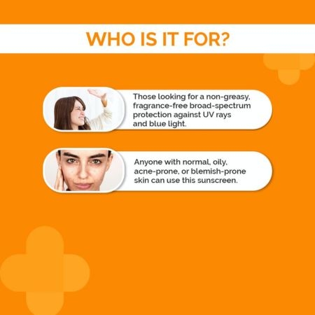 The Derma Co 1% Hyaluronic Sunscreen Aqua Ultra Light Gel with SPF 50 PA++++ UV A, UV B & Blue Light Protection 50g. 4