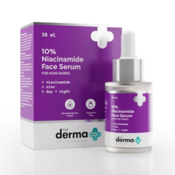 The Derma Co 10% Niacinamide Face Serum with Zinc for Acne Marks - 30 ml