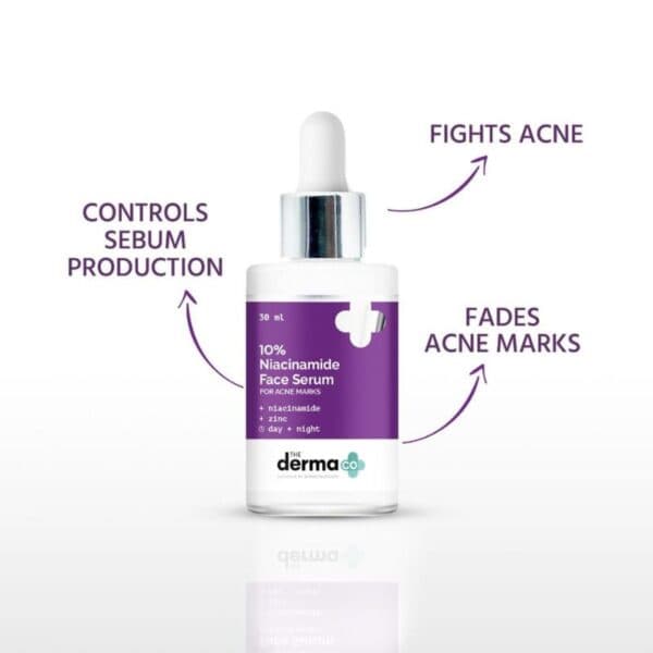 The Derma Co 10% Niacinamide Face Serum with Zinc for Acne Marks - 30 ml 2