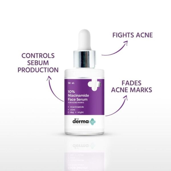 The Derma Co 10% Niacinamide Face Serum with Zinc for Acne Marks - 30 ml 3