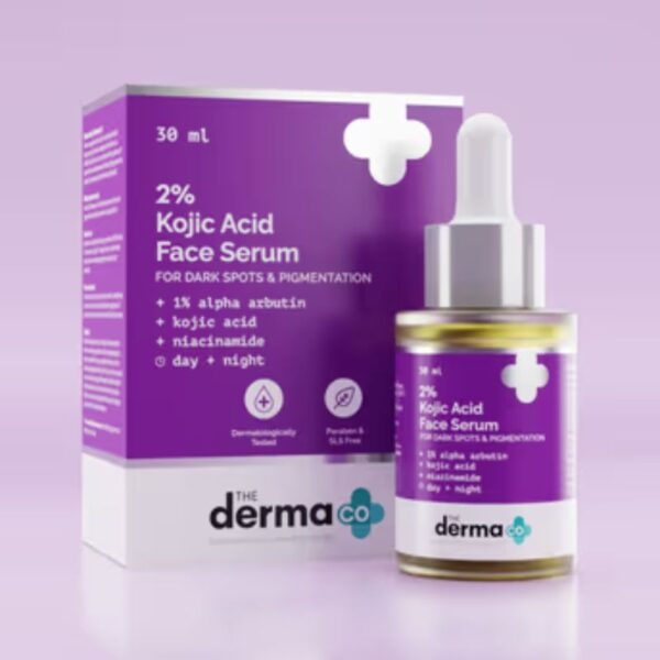The Derma Co 2% Kojic Acid Face Serum With 1% Alpha Arbutin & Niacinamide For Dark Spots & Pigmentation 30 ml 1
