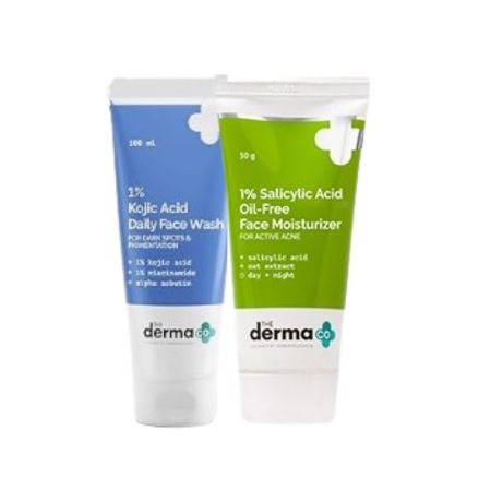 The Derma co Kojic Facewash and Saliclylic Acid Oil Free Moisturizer Sets 1