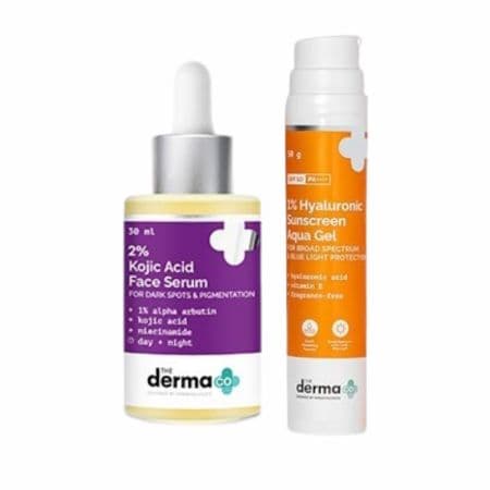 The Derma co kojic Acid face serum and 1% hyluronic Acid Face serum Sets ( Best selling for Male and female Both)