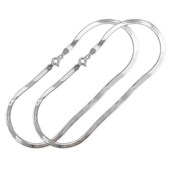 Trendy Flexible Silver Payal