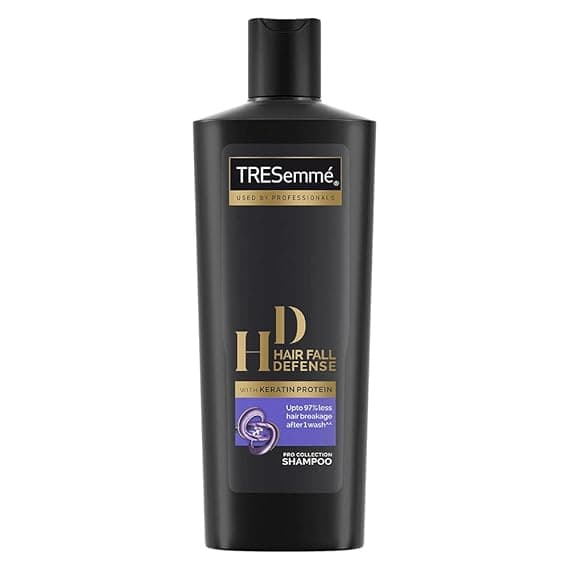 Tresemme Hair Fall Defence, Black Shampoo, 340ml,for Strong Hair, with Keratin Protein, Prevents Hairfall due to Breakage, Nourishes Dry Hair & Frizz, for Men & Women