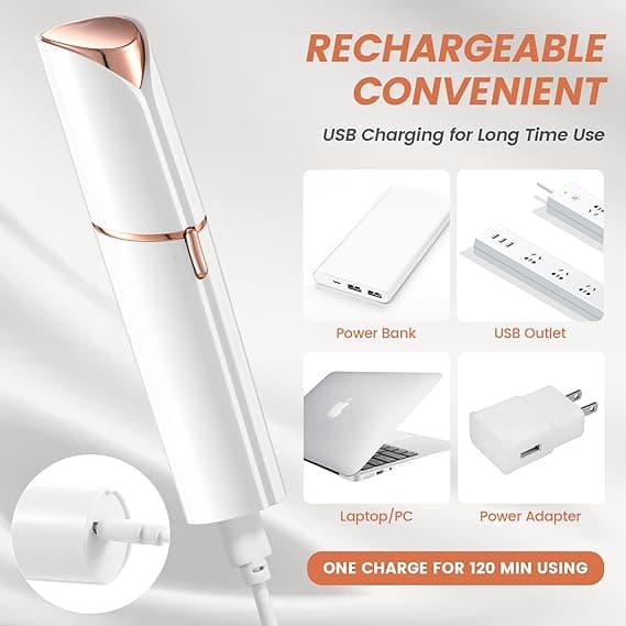 Rechargeable New Flawless Facial Hair Remove, Best Facial Hair Removal for Women, 3