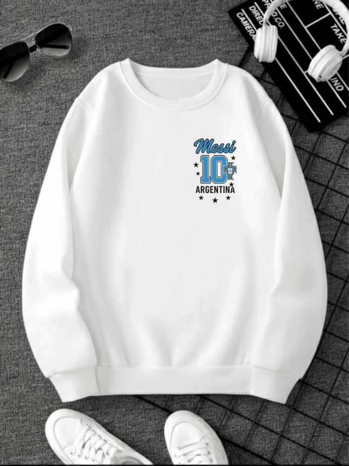 Premium Quality Messi Printed Sweat shirt for women and men 2