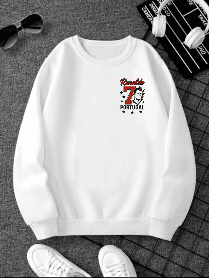 Ronaldo Printed Sweatshirt for women 1