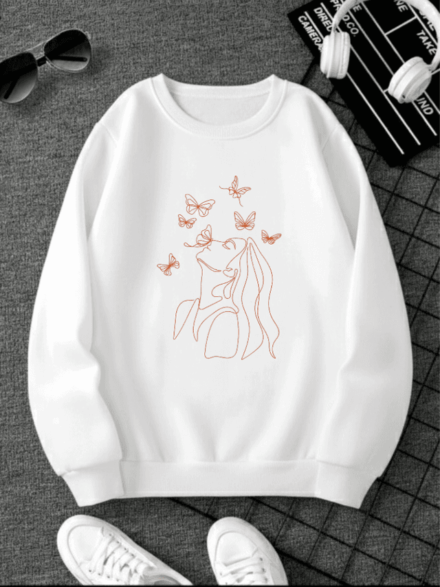 Premium Quality Printed Sweatshirt For women