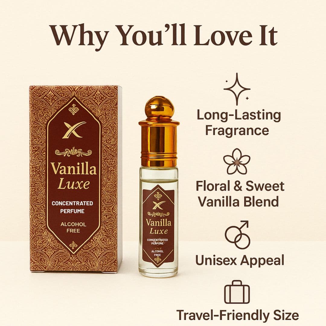 Mount Of Xcel Vanilla Luxe Concentrated Attar Roll On Perfume For Men Women 6ml 1
