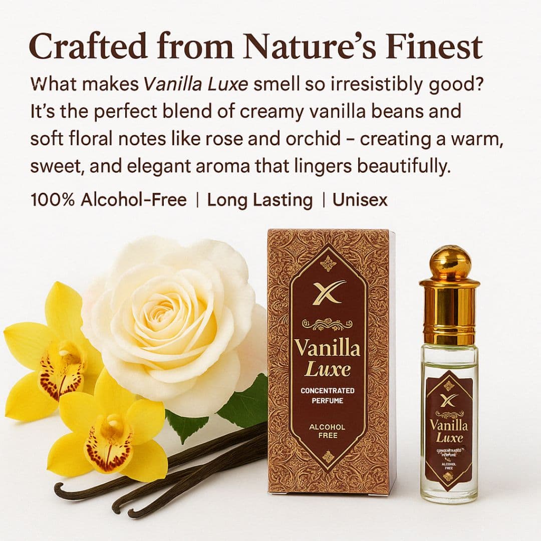 Mount Of Xcel Vanilla Luxe Concentrated Attar Roll On Perfume For Men Women 6ml 2