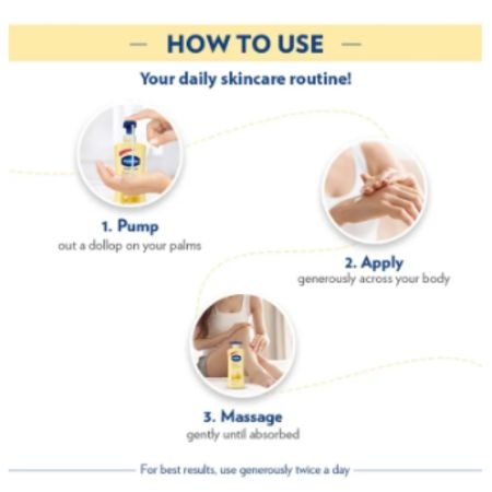 Vaseline Intensive Care Deep Restore With Pure Oat extract Body Lotion For Dry Skin, 400 ml 5