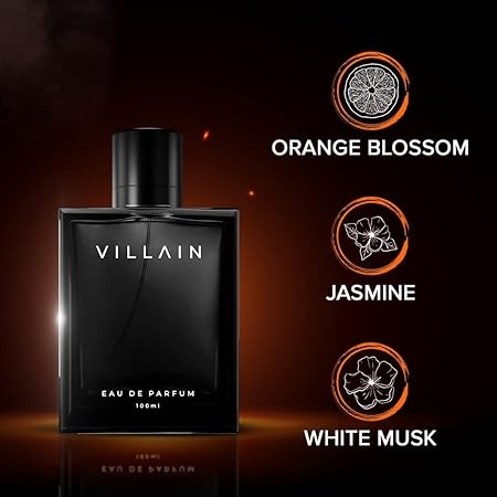 Villain Perfume For Men 100 ml, Long Lasting, Eau De Parfum Premium Long Lasting Fragrance Spray , Woody & Spicy 5