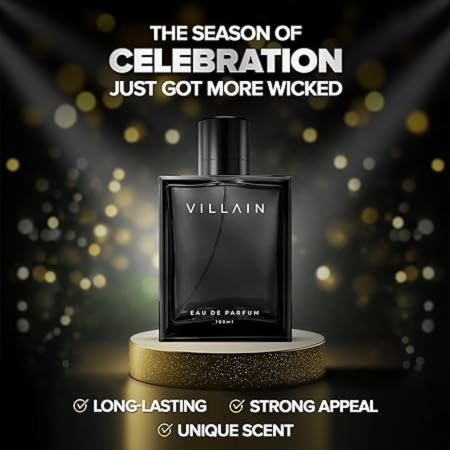 Villain Perfume For Men 100 ml, Long Lasting, Eau De Parfum Premium Long Lasting Fragrance Spray , Woody & Spicy 3
