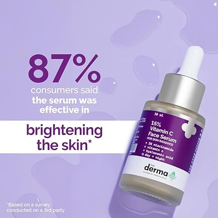 The Derma Co 10% Vitamin C Face Serum for Skin Radiance with Vitamin C, 5% Niacinamide & Hyaluronic Acid - 30ml 4