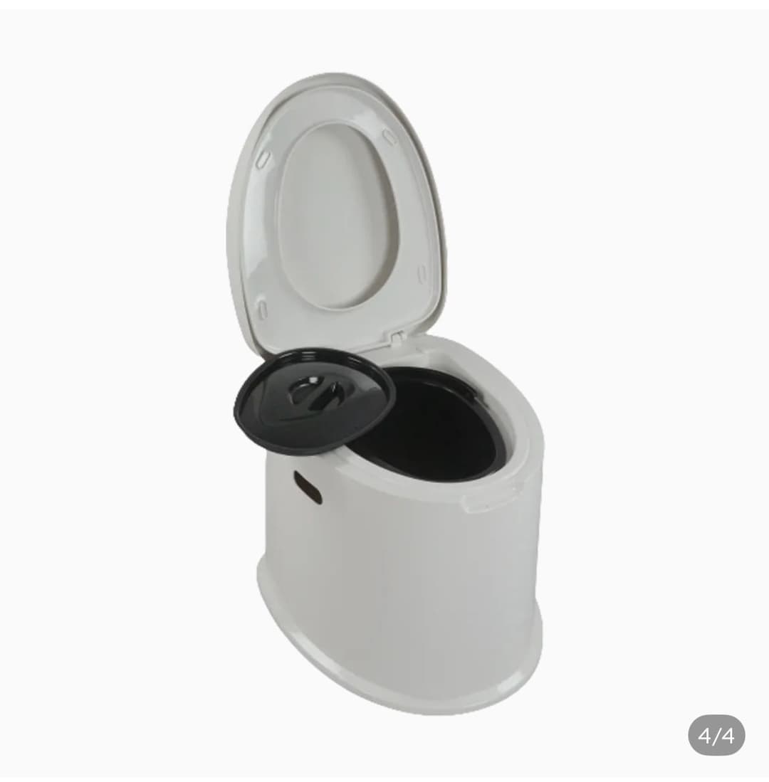 Portable Toilet Western Commode Converter Outdoor Indoor Best For Old And Sick With Two Buckets Fit On Toilet