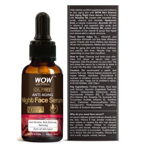 WOW Skin Science Anti Aging Night Face Serum (50ml) (Copy) 4