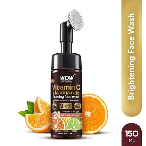 WOW Skin Science Brightening Vitamin C & Niacinamide Foaming Face Wash - 150 ml, 1