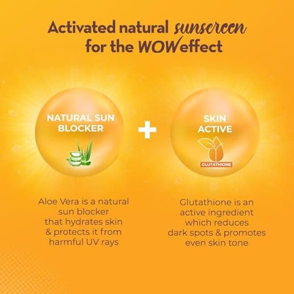 WOW Skin Science Sunscreen Gel, SPF 55 PA++++ 100 Ml, With Glutathione & Aloe Vera Extract , Lightweight , Quick Absorbing , No White Cast, VA & UVB Protection 4