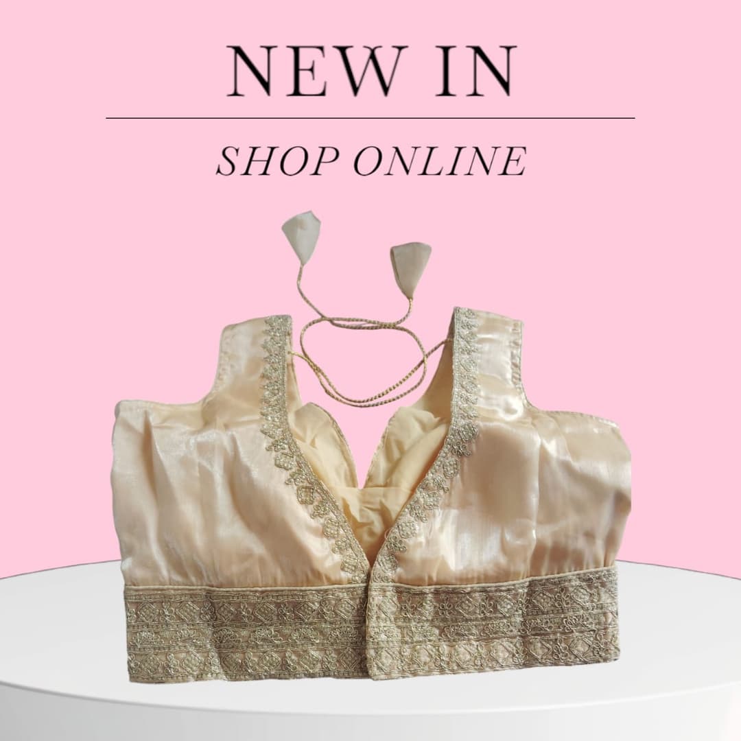 Readymade fashionable sweetheart neck women Blouse Gold Color | Trendy Party & Festive Wear | Traditional Ethnic Fashion | Buy Online 1