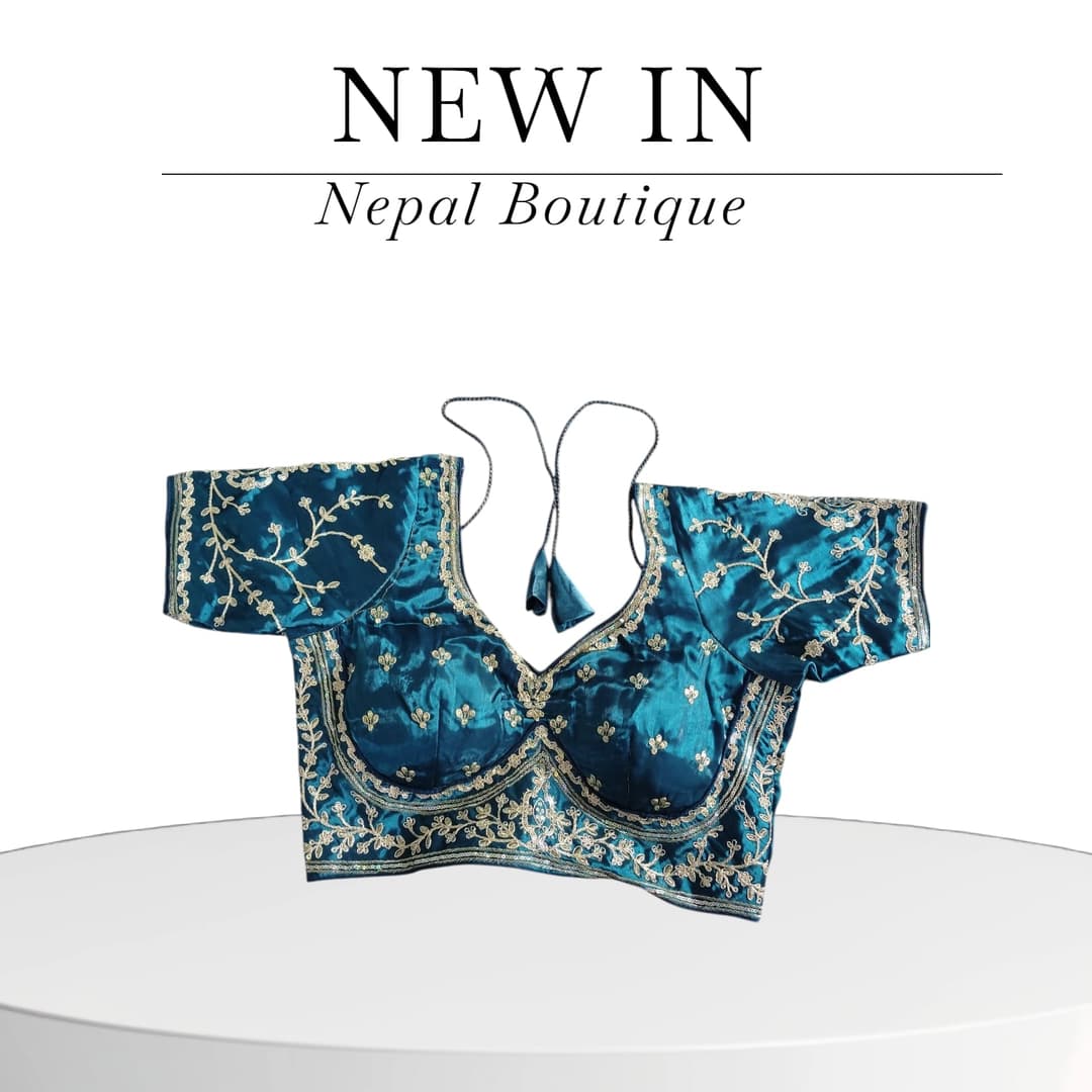 Readymade fashionable sweetheart neck women Blouse Blue Color | Trendy Party & Festive Wear | Traditional Ethnic Fashion | Buy Online 2