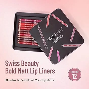 Swiss Beauty Bold Matt Lip Liner 2Pcs 2