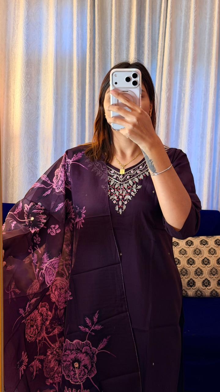 Royal Amethyst Designer Kurta Set Series 1