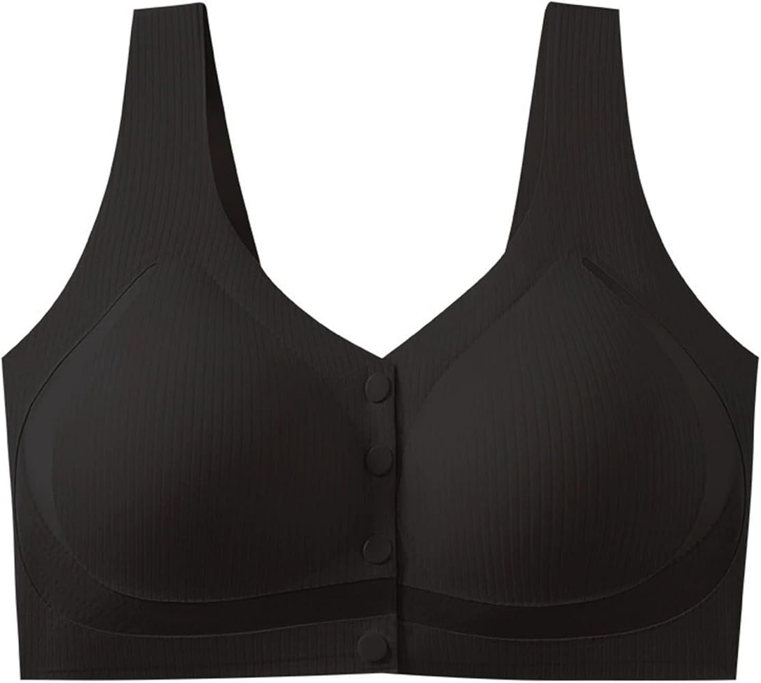 Yoga Sports Seamless Bra Front Button Push Up Bra Anti-Sagging Wireless Bralett 1