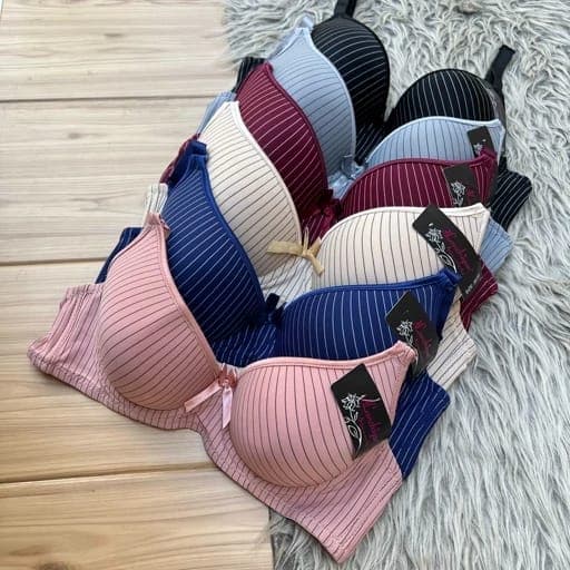 ribbed, seamless, padded bras