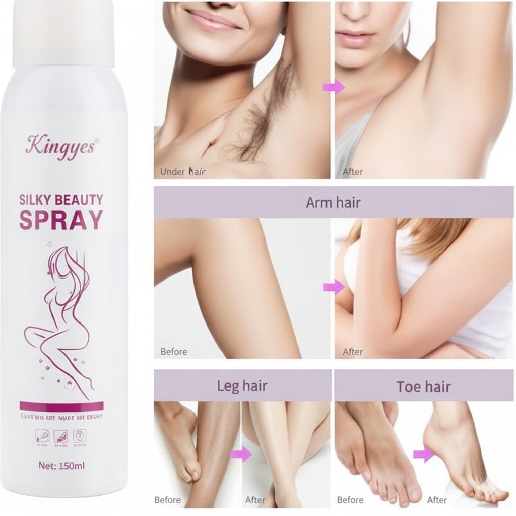 Kingyes Silky Beauty Spray Hair Removal 150 ML