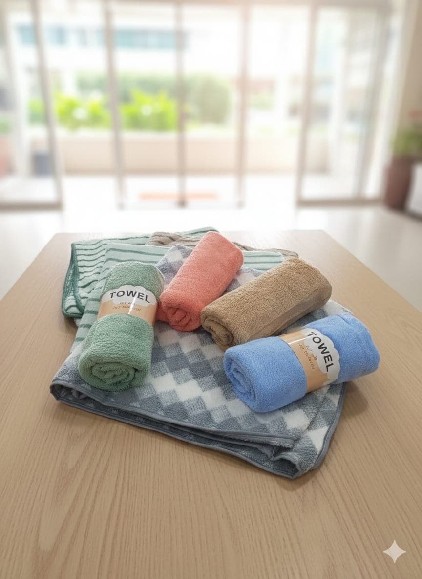 Premium Hand & Face Towels Pack – Super Soft Bathroom Towel Pack Of 2 4