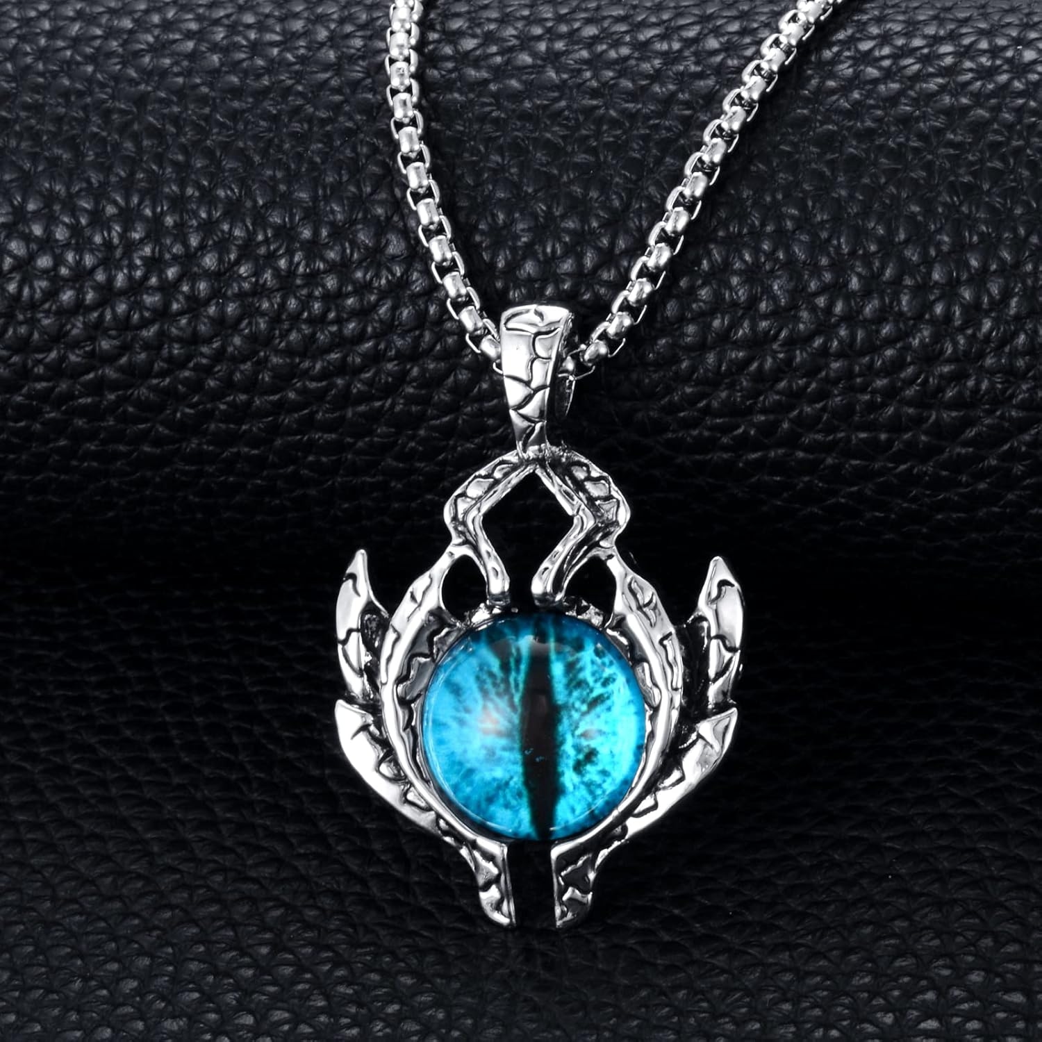 Devil Eye Pendant Necklace for Men/Boys - Stainless Steel 6