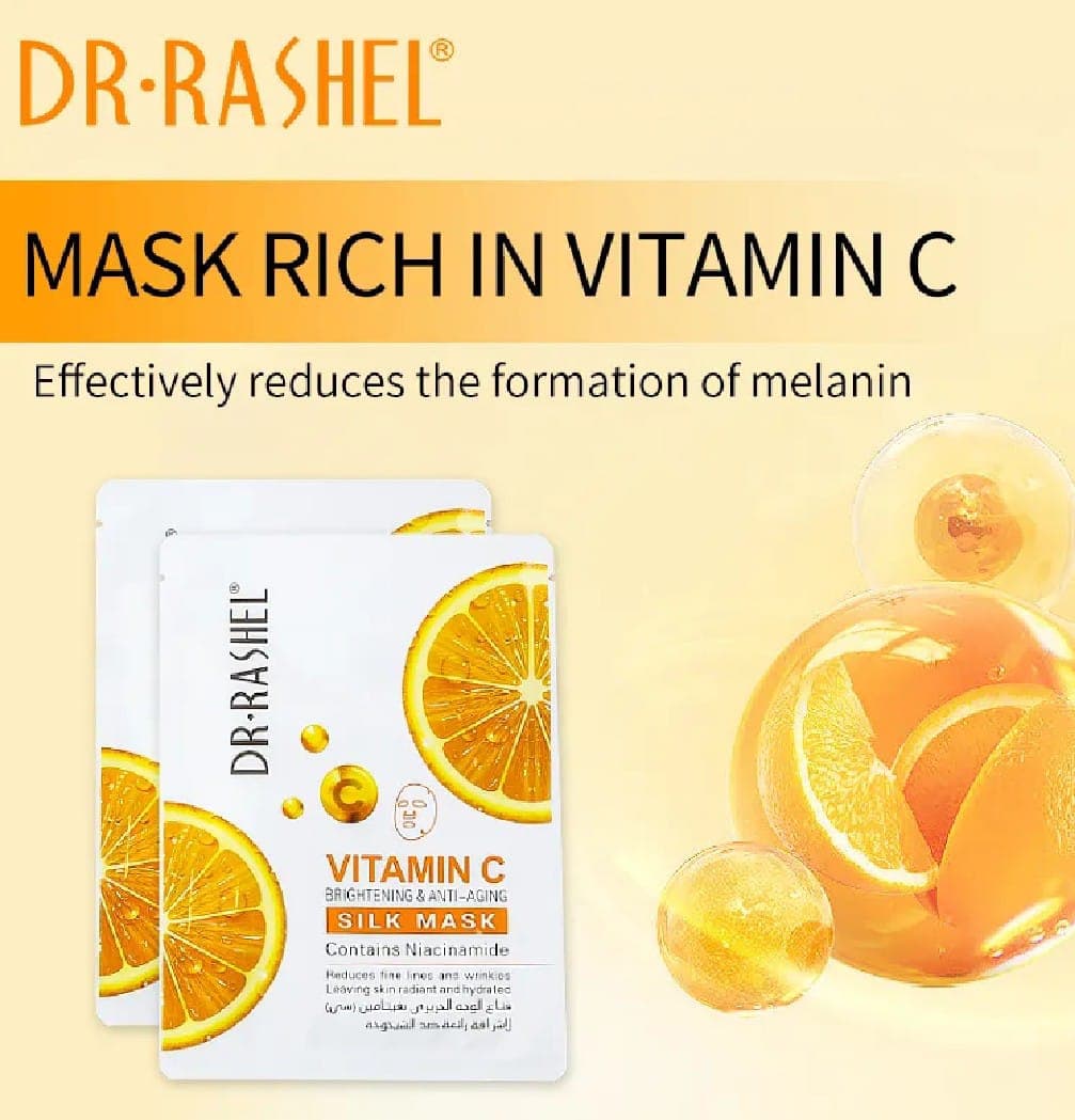 Dr. Rashel Vitamin C Brightening & Anti-Aging Silk Mask.2PCs 1