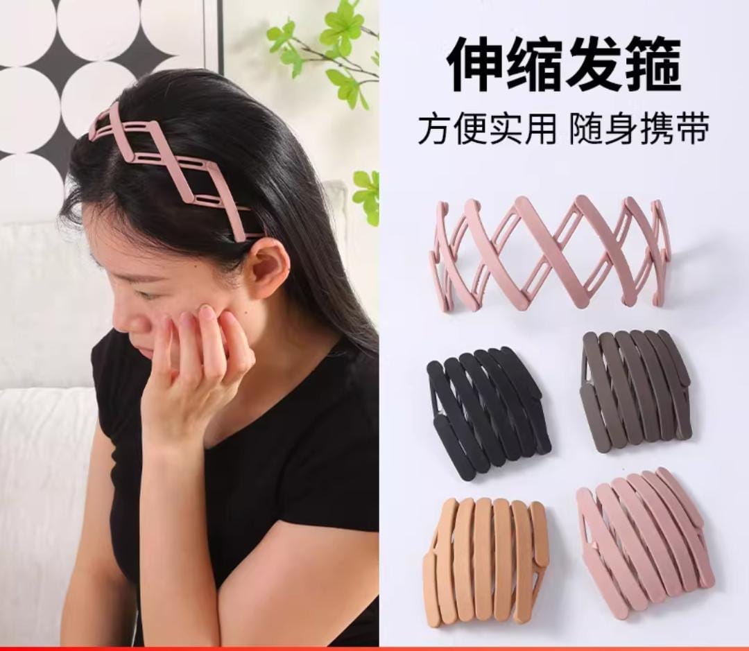 1PC Folding Hair band Women Morandi Color Non-Slip Headband Korean Face Wash Hairband Girls Hair Accessories 4