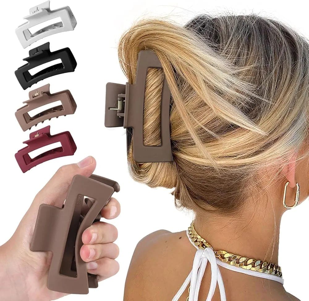 silicone hair claw clips 2PCs