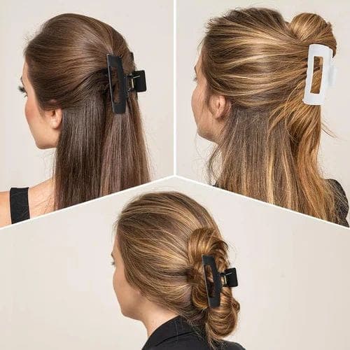 silicone hair claw clips 2PCs 3