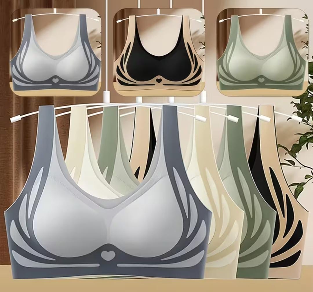 seamless, wireless push-up bra for women, with a full-back coverage design for support and comfort. 1