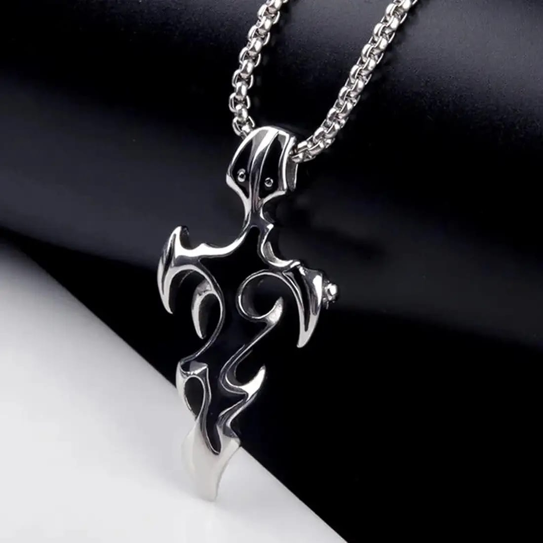 Stainless Steel Cross Pendant Chain Necklace – Unisex Fashion Jewelry for Daily Wear 5