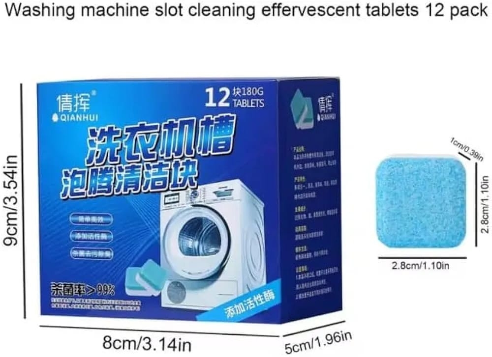 12 pcs Set Washing Machine Cleaner Tablet / Tub Cleaner / Drum Cleaner / Front And Top Load 4