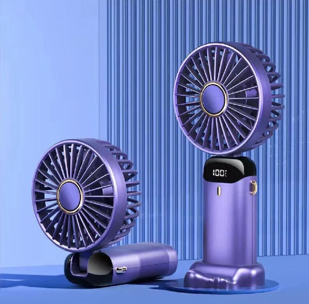 Mini Fan Portable Hand Fan,5 Speed And Rechargeable Battery 5