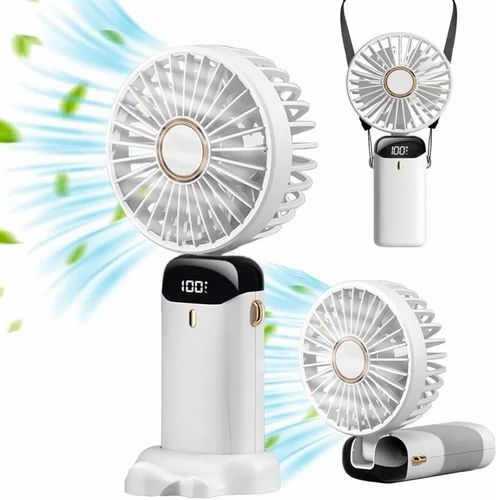 Mini Fan Portable Hand Fan,5 Speed And Rechargeable Battery 1