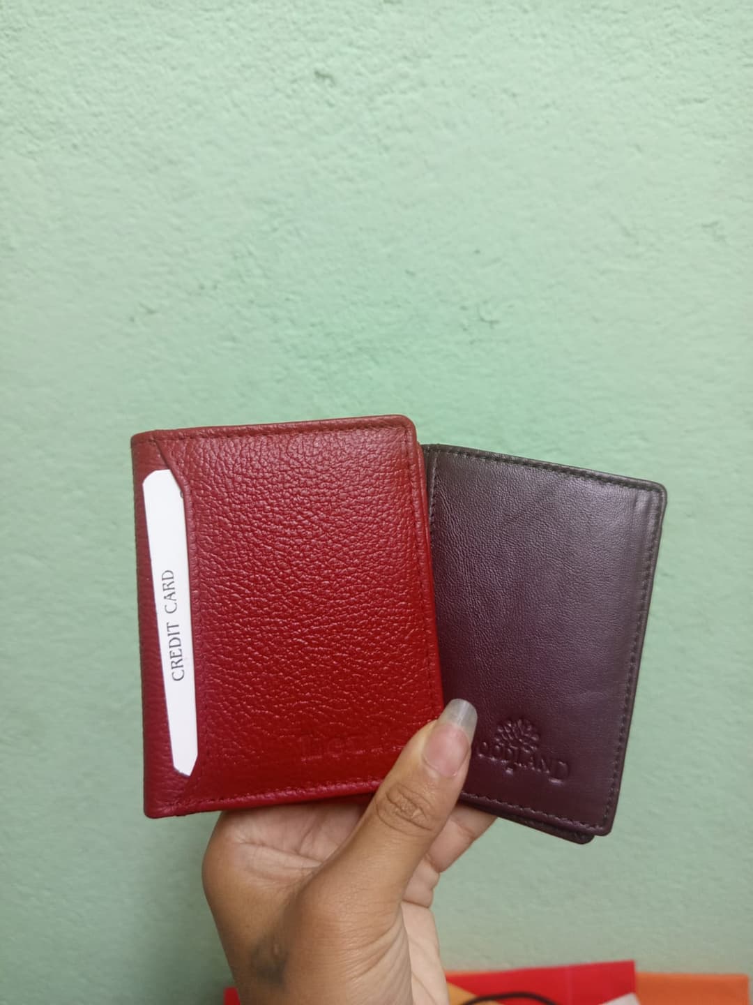 Slim Wallet Mini Wallet Holder Card Purse Leather Wallet 6