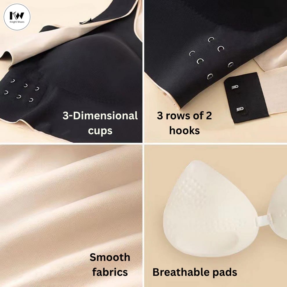 Yoga Sports Seamless Bra Front Button Cross Beautiful Back Wrap Chest Tube Top Push Up Secondary Breasts Anti-Sagging Bra 4