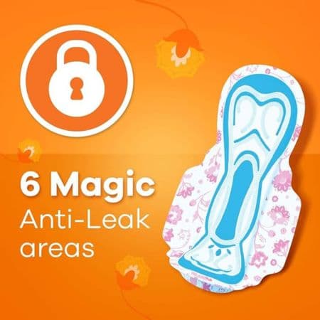 Whisper Choice Sanitary Pads for Women, XL, 6 PADS