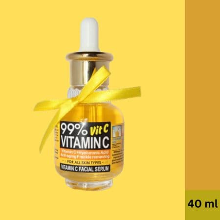 Wokali Vitamin C Face serum 40 ml, 99% Vitamin c for glowing both for Men and Women 2