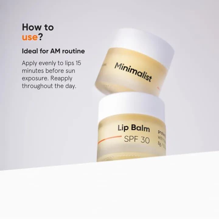 Minimalist Spf 30 Lip Balm With Ceramides & Hyaluronic Acid 8gm 2