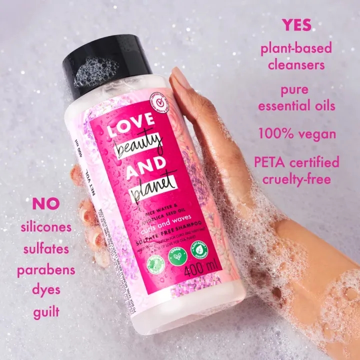 Love Beauty And Planet Rice Water & Angelica Seed Oil Shampoo 400ml 1