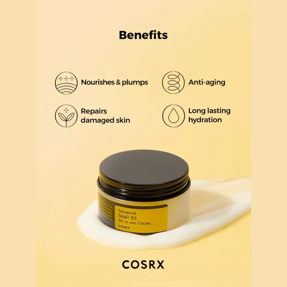 COSRX Advanced Snail 92 All in one Cream 3.52 Fl Oz 100g Korean Skincare 3