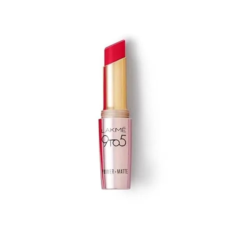 Lakme 9 to 5 Primer + Matte Lipstick - MR2 Red Coat (3.6g) 3